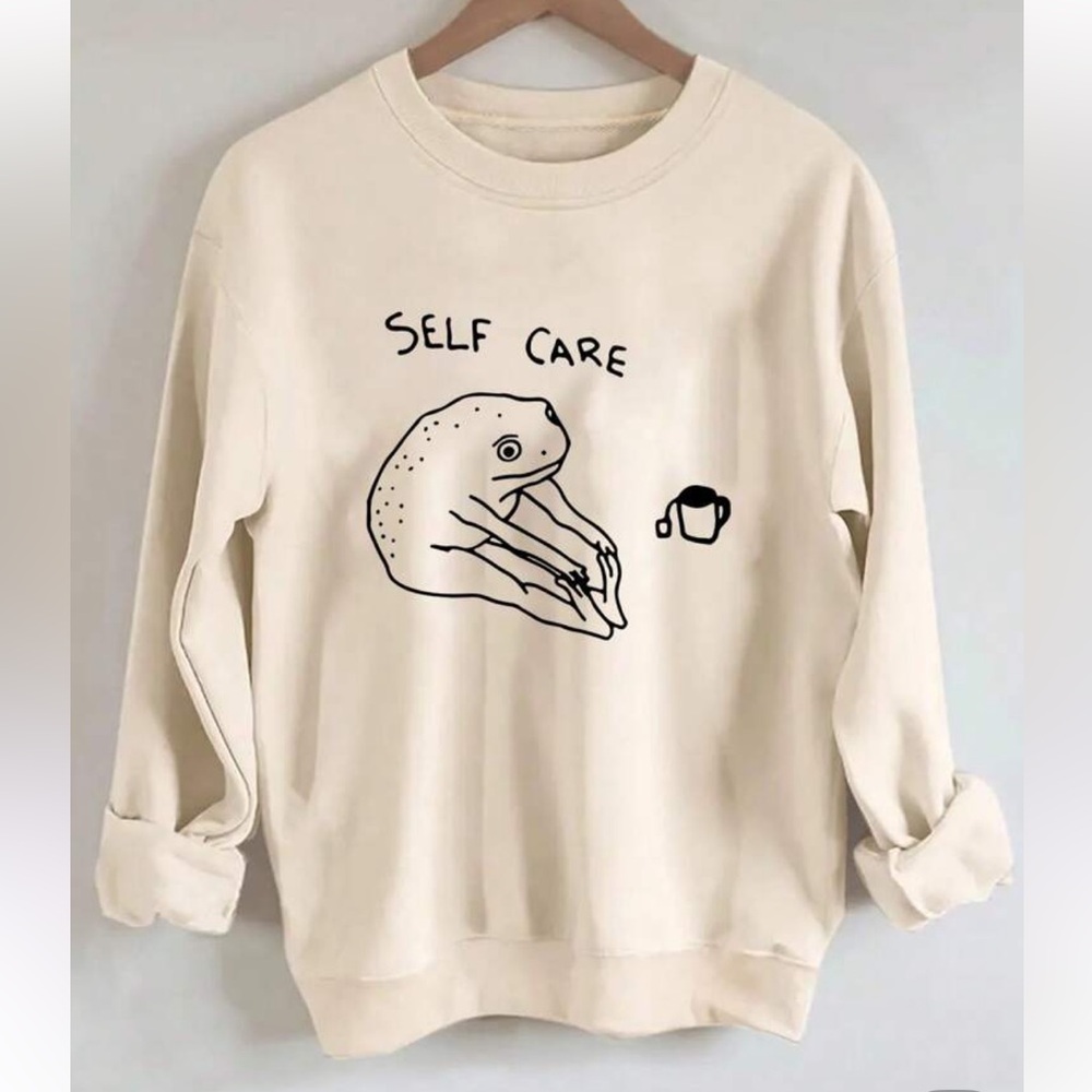 Self Care Yoga Frog Sweatshirt